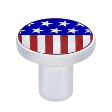 United Pacific Air Valve Knob US Flag Automotive Chrome Hardware Handle 23769