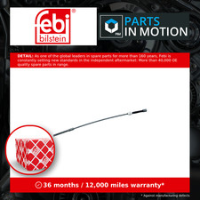 Handbrake Cable fits VAUXHALL CORSA C 1.0 Front 00 to 06 Hand Brake Parking Febi