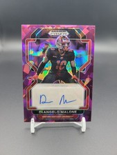 DEANGELO MALONE - 2023 Panini Prizm Draft Picks Purple Ice Autograph /99 #RA-DMA