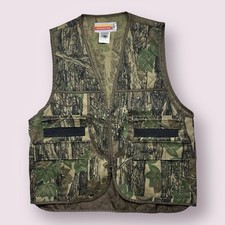 Vintage Deadstock Men  s Winchester Trebark Camo Hunting Vest 90s Utility L
