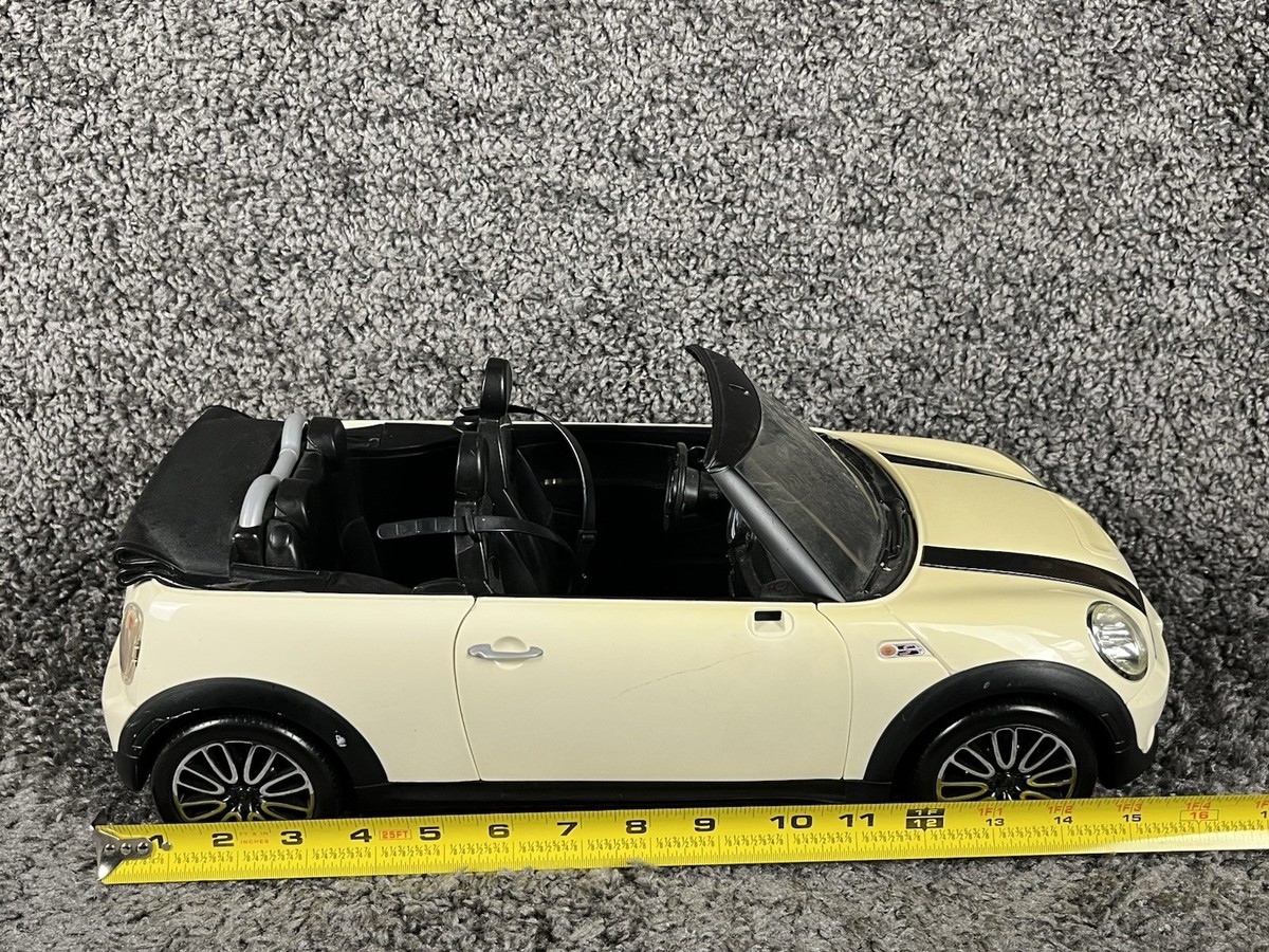 Barbie 2012 Mattel Ken's White Mini Cooper S Cabrio Car 16