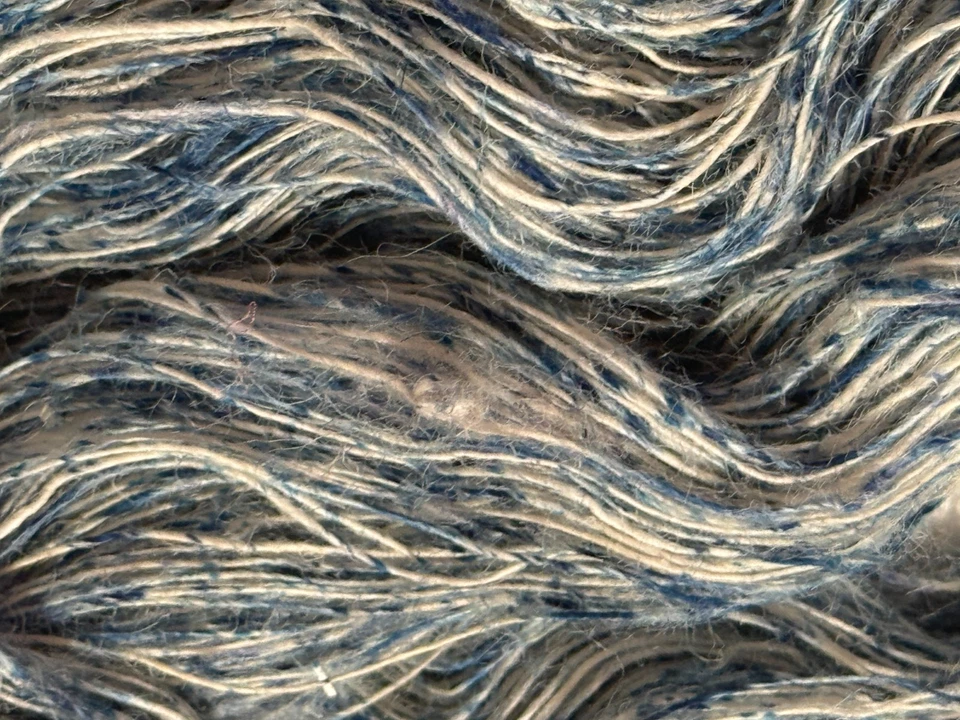 100 g de hilo de yute fino para tejer azul tie dye 530 yardas Foto 4 de 4