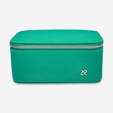 Rapport London Via Leather Watch & Accessory Zip Case (Green) - D437