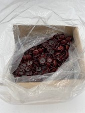 Vintage Upholstery Tacks RED Leather Color Painted Nails 1/2" Dia. 1000 Nails