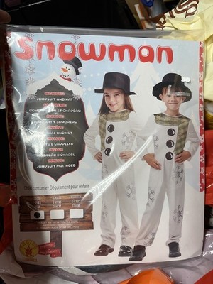 Rubies Kinder Schneemann Kostüm Gr. 2-3 Jahre - Brandneu