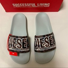 DIESEL Sa-Mayemi CC X Gray Shower Sandals 25.5cm New Authentic Italy