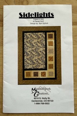Sidelights Pattern 302 Pieced Quilt Kari Nichols Mountainpeek Creations