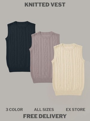 Ärmelloser Herren Strickpullover / Weste EX Store