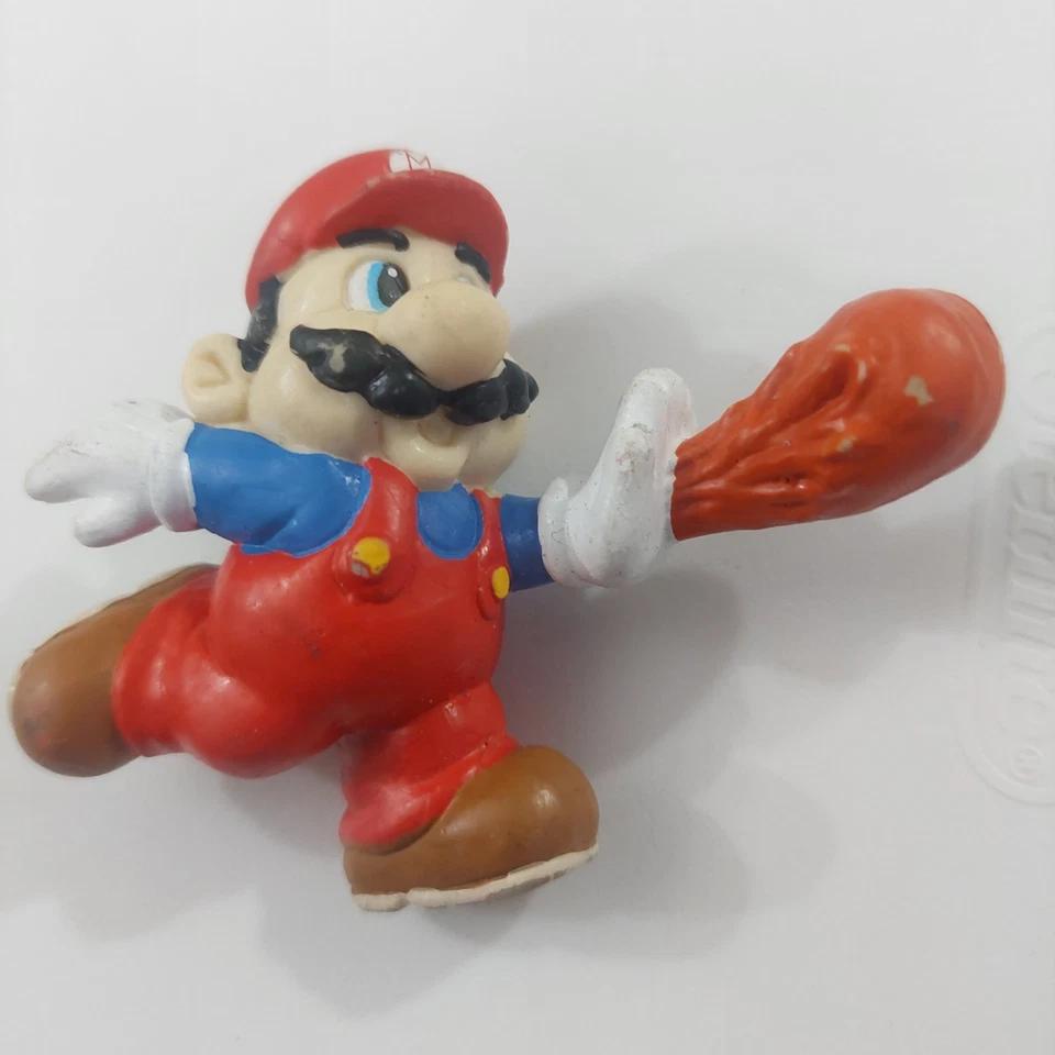 1989 Vintage Nintendo Of America Applause Super Mario Fireball Figura de PVC 2 1/4" - Imagem 2 de 4