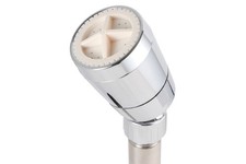 Shower Head Adjustable Shower Spray Fixed Showerhead Chrome Plated 4.4" Face
