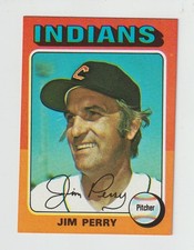 Jim Perry - 1975 Topps Baseball Card #263 - Cleveland Indians