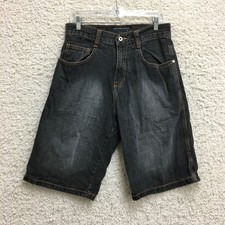 Southpole Shorts 34 Fits 32 Mens Gray Denim Jeans Baggy Jorts Streetwear Y2K