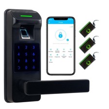 Fingerprint Door Lock, Heavy Duty Full APP Control Touchscreen Keypad Keyless...