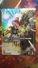1x Wing Gundam (Bird Mode) Winner Promo ST02-002 C+ Gundam Card Game Alt Art