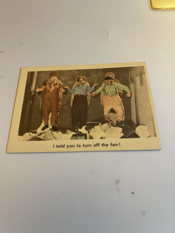 1959 Fleer The Three Stooges #37 Rare Authentic White Back Trading Card