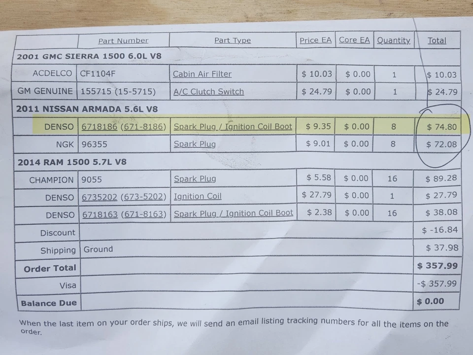 Set of 8 Denso 6718186 Spark Plug Boots 2007-2015 Nissan Armada Titan 5.6 - Image 3 of 3