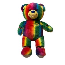 Build-A-Bear Workshop 2021 Crayola Teddy Cub Stuffed Plush Animal Toy Rainbow