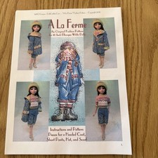 "A La Ferme" Fashion Pattern for 16 Inch Ellowyne Wilde Dolls