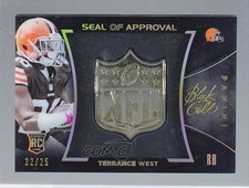 2014 Panini Black Gold NFL Seal of Approval Silver 22/25 Terrance West 0c3