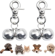 Bells Dog Collars 2 Pack Pet Hanging Ring Bell Accessories Dog Cat Pet Pendant