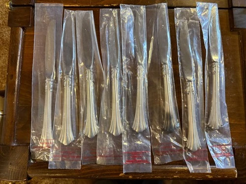 8 Reed & Barton Sterling Silver Knives – Matching Flatware Set