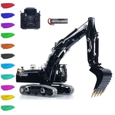 LESU LR956 1/14 Hydraulic RC Digger 7CH Valves 3Arms Excavator Brushless Motor