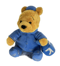 Vintage Disney Winnie the Pooh Hanukkah Menorah Blue Pajamas Dreidel 7  Beanbag