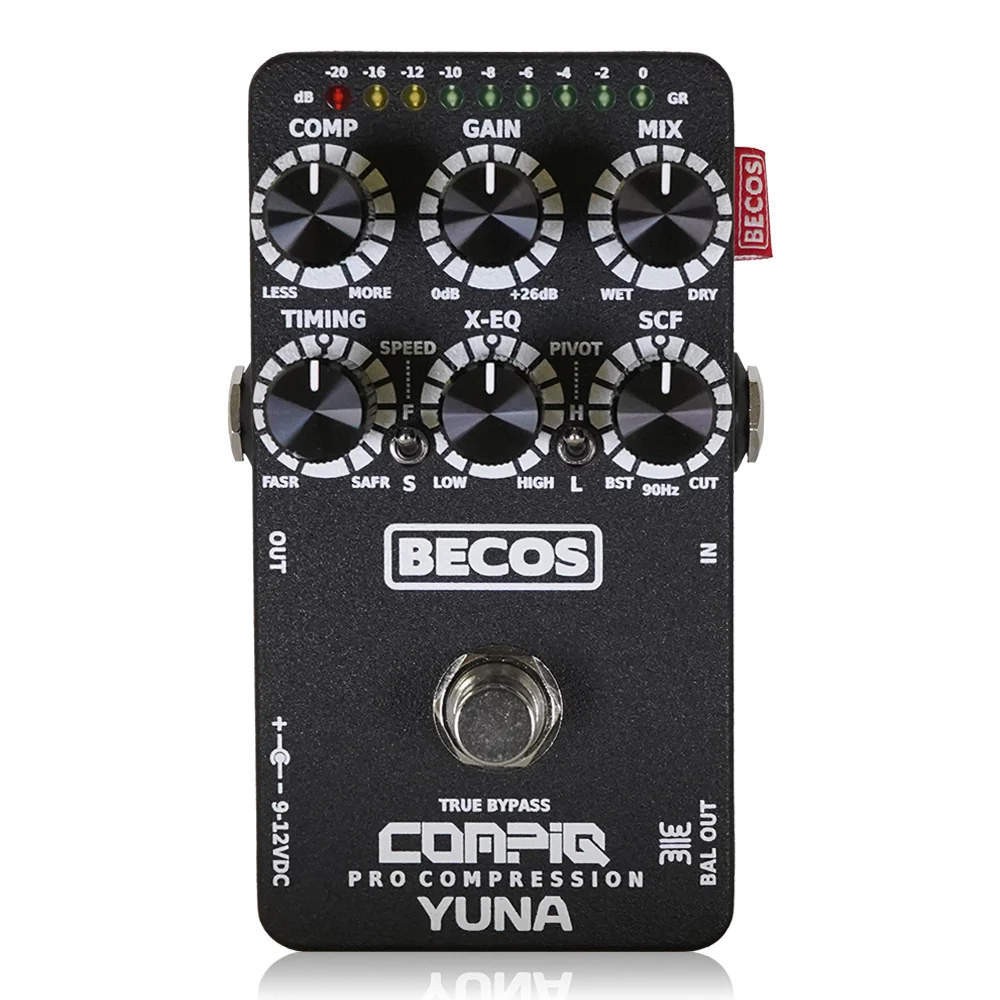 BECOS BECOS CompIQ YUNA Pro Compressor Guitar Effector Bass Effector