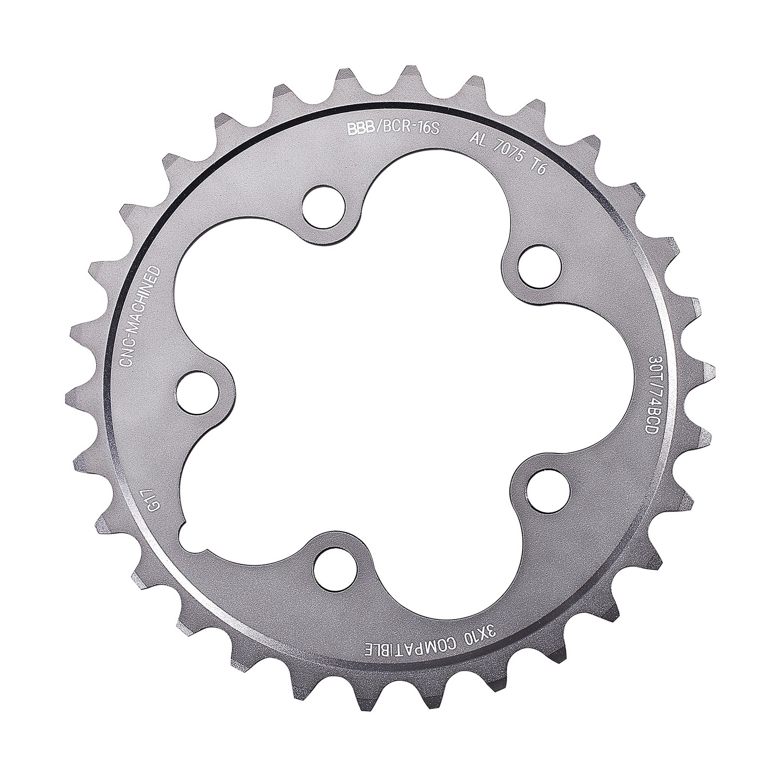 BBB BCR-14S - TripleGear Chainring 74mm 30T 9990₽