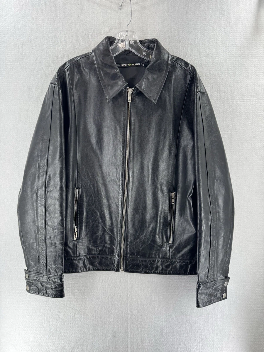 DKNY Leather Outer Shell Coats, Jackets & Vests for Men for Sale