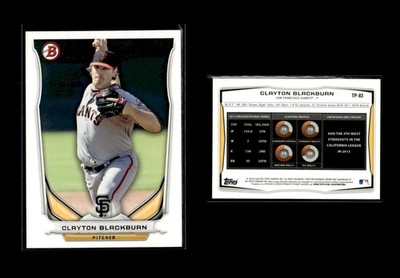 2014 Bowman Top Prospects #TP-83 Clayton Blackburn - San Francisco Giants