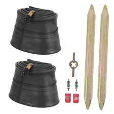 ZANGOME 2-Pack Heavy Duty 2.50/2.75-10 Inner Tubes 90  Bent Valve Stem