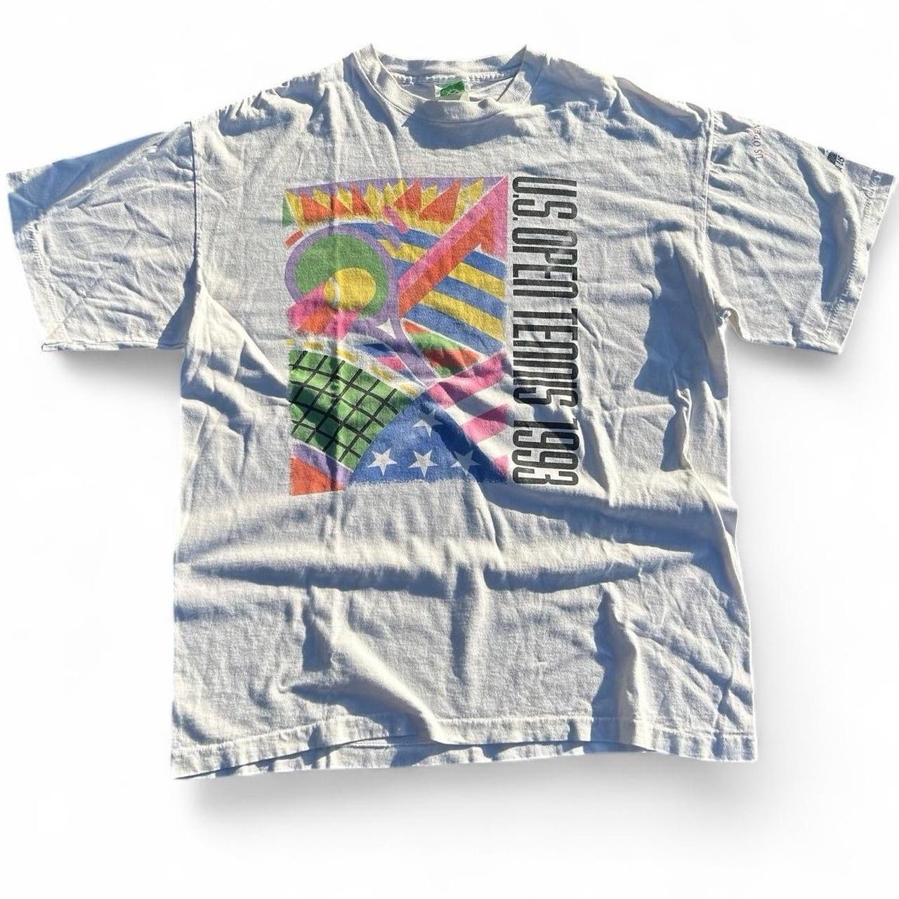 Vintage official ferons 1993 us open tournament tennis graphic merch t-shirt