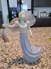 Fee Glas hellblau Deko Flasche Fantasy Motiv Sammlerstück Avon leer