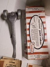 Vintage GOLDBLATT Masonry Bricklayer Skate Wheel Joint Raker Tool Aluminum - 9"