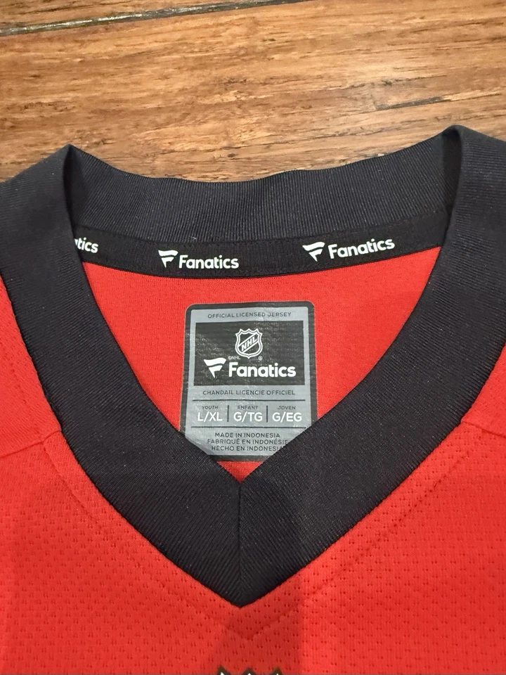 Camiseta Fanatics Chicago Blackhawks Jonathan Toews nueva con etiquetas, talla juvenil L/XL Foto 3 de 4