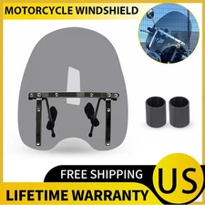 Smoked Windshield Bracket /Mount For Harley Softail Heritage Fatboy 00-2017