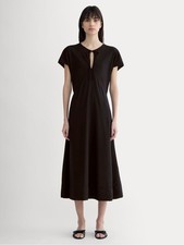 Everlane Keyhole Black Midi Dress Women’s size 6