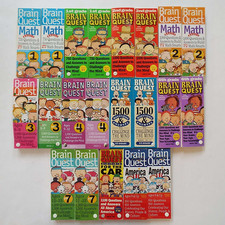 Lot 21 Brain Quest Decks Vtg Grade 1 2 3 4 5 6 7 AMERICA For the Car