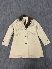 Vintage LL Bean Goose Down Trench Coat Jacket Womens Size 14 Made In USA 70s