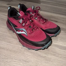 Saucony Peregrine 13 Trail Shoe Women Size 10.5 Berry