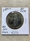 1884-O MORGAN SILVER DOLLAR ✪ 90% SILVER BU GEM ✪ OBV Rare Green Toning