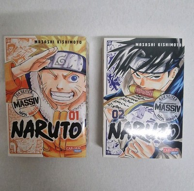 Comic Manga Naruto Massiv Band 1 und 2 - Carlsen Manga - Masashi Kishimoto