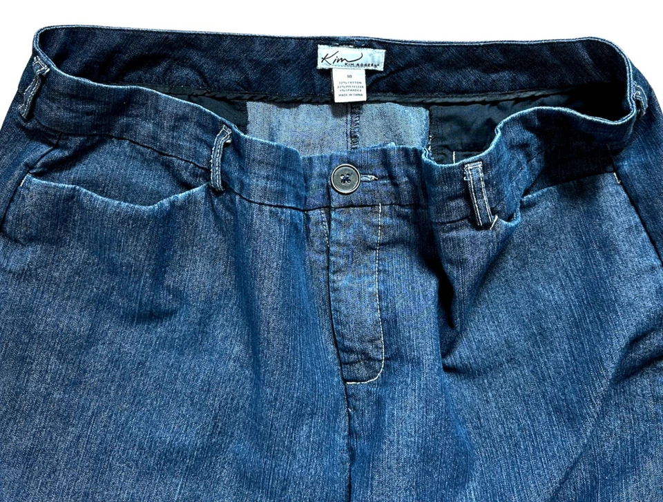 Pantalones de mezclilla para mujer Kim Rogers pierna recta, nuevos talla 18 Foto 3 de 4