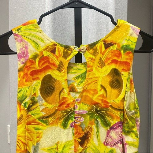 Jams World Lil’ People Dress Girl’s Size Large Ukulele Graphic Print Yellow • - Picture 6 of 7
