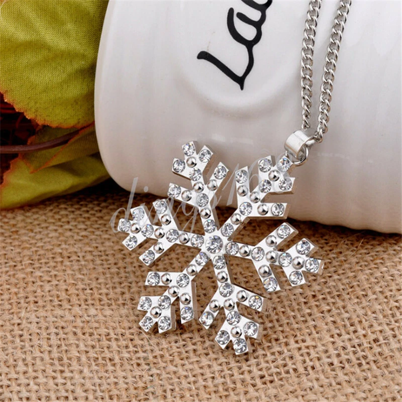 Large cheap snowflake pendant