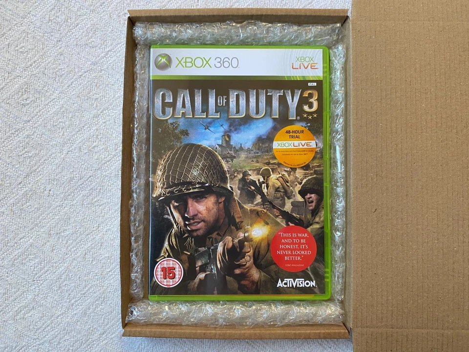 Call of Duty 3 XBOX 360 - UK PAL Immaculate CIB Natural Disc & Reg - Tracked - Image 2 of 4
