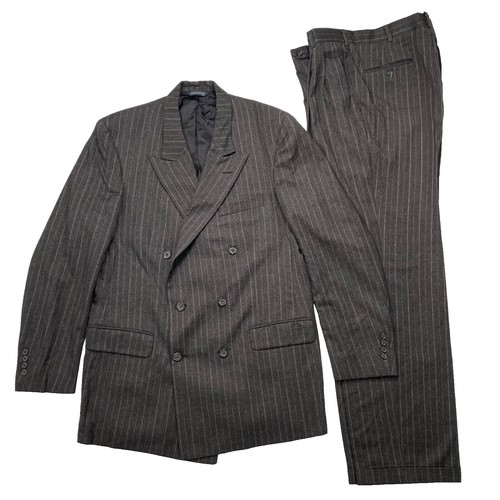 BURBERRY BLACK LABEL setup Size 42L Striped tailored jacket and