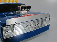 Aluminum Front Hood Bug Deflector Plate Tamiya RC 1/10 Hilux Bruiser Clodbuster