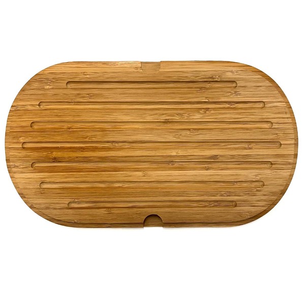 Brotschneidebrett Mit KrüMelrillen Bambus 37X21Cm Schneidebrett KüChenbrett-image